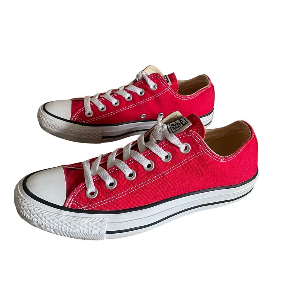 Converse Chuck Taylor All Star Low Top Red Sneakers Womens 8 Mens 6 M9696